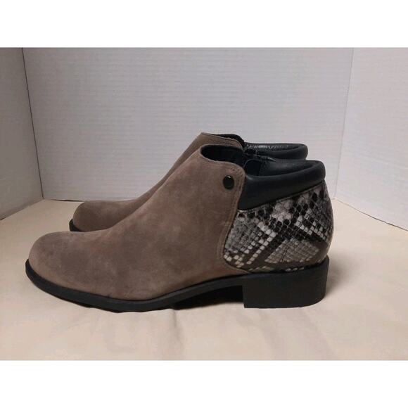 SAS Bethany 10 W‎ Tumbleweed Brown Suede Leather Side Zip Ankle Bootie - Picture 4 of 9